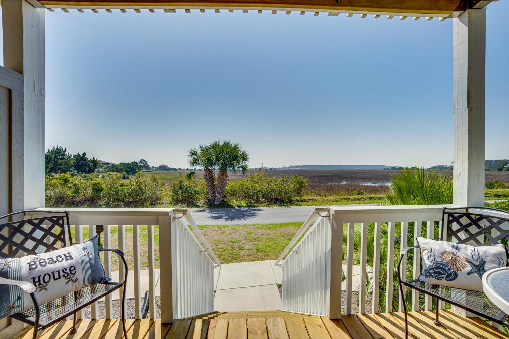 Harbor Island Condo With Deck - Steps To Beach! Oceanmarsh Subdivision エクステリア 写真