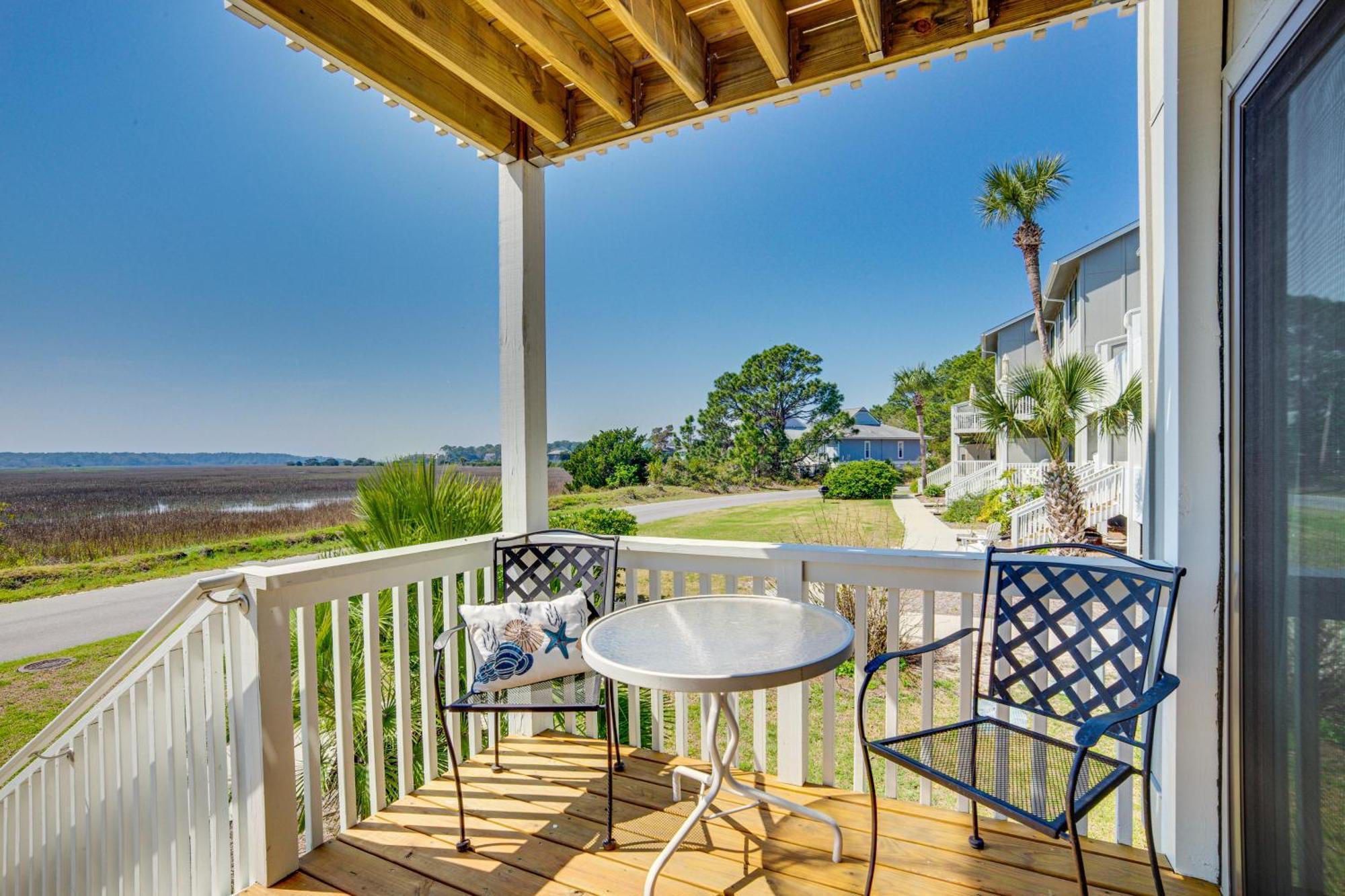 Harbor Island Condo With Deck - Steps To Beach! Oceanmarsh Subdivision エクステリア 写真