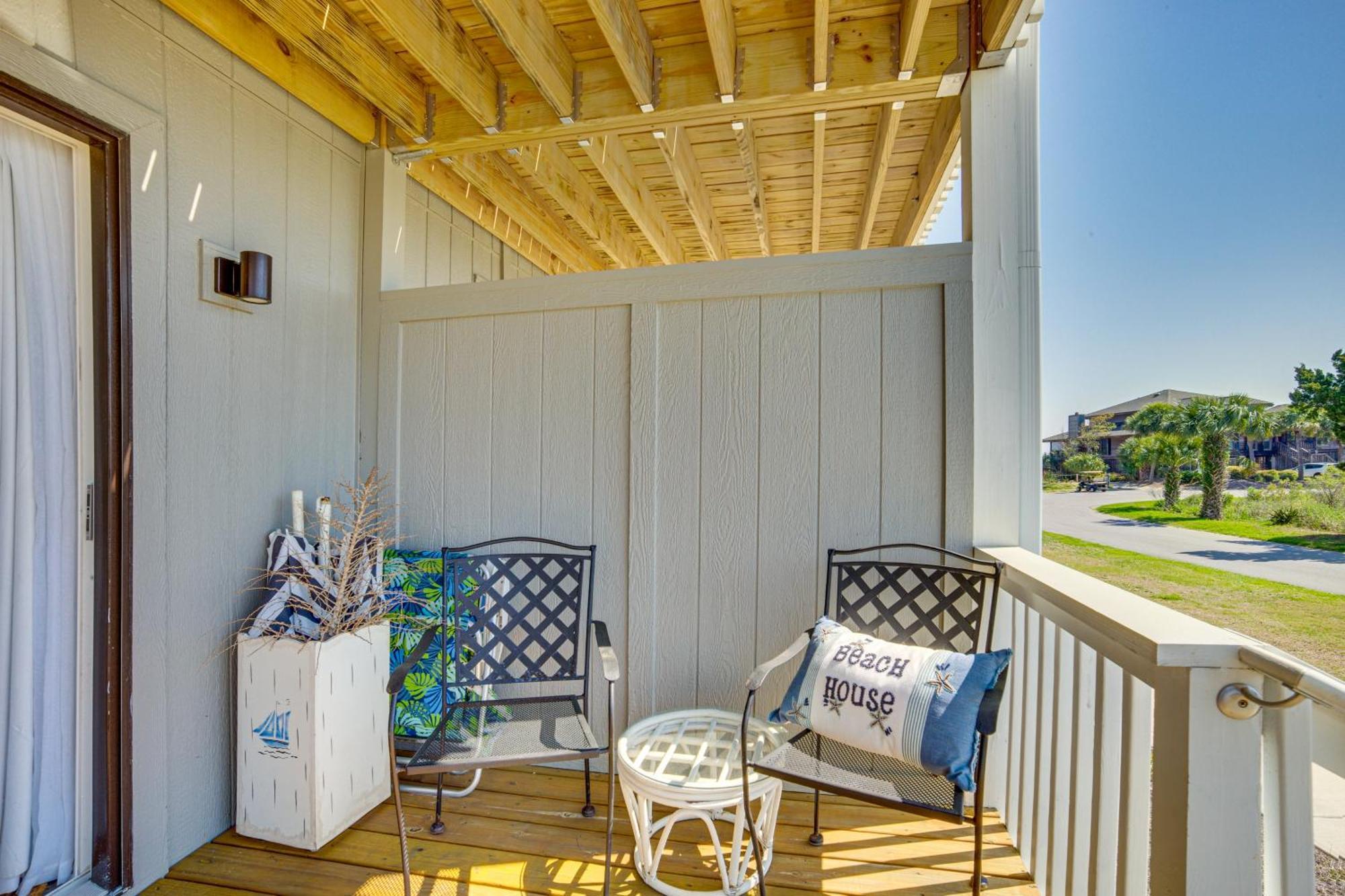 Harbor Island Condo With Deck - Steps To Beach! Oceanmarsh Subdivision エクステリア 写真